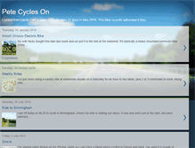 Tablet Screenshot of petecycling.blogspot.com