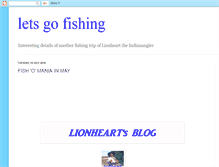 Tablet Screenshot of lionheartangler.blogspot.com