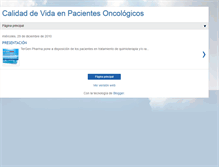 Tablet Screenshot of pacientesoncologicosenuruguay.blogspot.com
