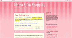 Desktop Screenshot of mamasukashopping.blogspot.com