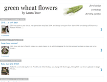 Tablet Screenshot of greenwheatflowers.blogspot.com