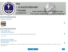 Tablet Screenshot of leadershipforumtz.blogspot.com