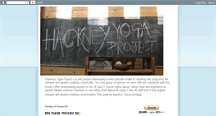 Desktop Screenshot of hackneyyogaproject.blogspot.com