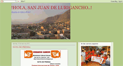 Desktop Screenshot of noticiasanjuandelurigancho.blogspot.com