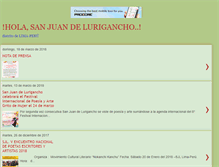 Tablet Screenshot of noticiasanjuandelurigancho.blogspot.com