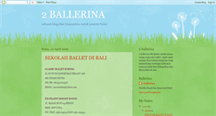 Desktop Screenshot of 2ballerina.blogspot.com