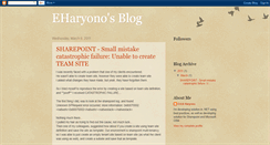 Desktop Screenshot of eharyono.blogspot.com