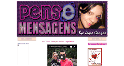 Desktop Screenshot of pense-mensagens.blogspot.com