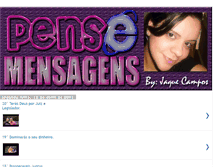 Tablet Screenshot of pense-mensagens.blogspot.com