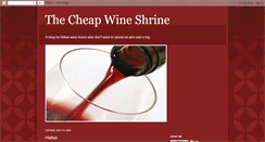 Desktop Screenshot of cheapwineshrine.blogspot.com