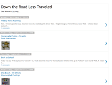 Tablet Screenshot of downtheroadlesstraveled.blogspot.com