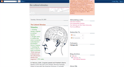 Desktop Screenshot of culturalstimulus.blogspot.com