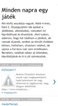 Mobile Screenshot of mindennapraegyjatek.blogspot.com