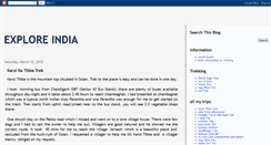 Desktop Screenshot of exploreindiaa.blogspot.com