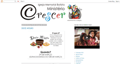 Desktop Screenshot of ministeriocrescer.blogspot.com