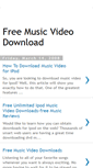 Mobile Screenshot of musicvideos-download.blogspot.com