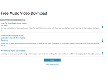 Tablet Screenshot of musicvideos-download.blogspot.com