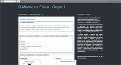 Desktop Screenshot of omundofisica.blogspot.com