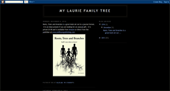 Desktop Screenshot of lauriefamilytree.blogspot.com