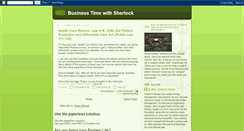 Desktop Screenshot of businesstimewithsherlock.blogspot.com