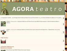 Tablet Screenshot of agorateatro.blogspot.com