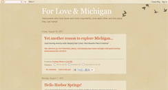 Desktop Screenshot of forloveandmichigan.blogspot.com