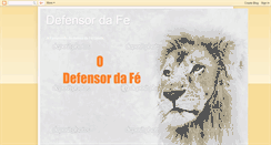 Desktop Screenshot of defensordafe.blogspot.com