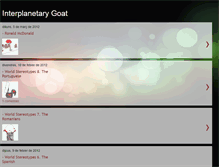 Tablet Screenshot of interplanetarygoat.blogspot.com