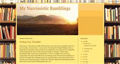 Desktop Screenshot of mynarcissisticramblings.blogspot.com