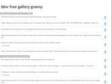 Tablet Screenshot of bbw-free-gallery-granny.blogspot.com