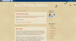 Desktop Screenshot of kezs-writingjournal.blogspot.com