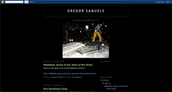 Desktop Screenshot of gregorsamuels.blogspot.com