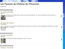 Tablet Screenshot of lesfauconsduchateau.blogspot.com