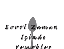 Tablet Screenshot of evvelzamanyemek.blogspot.com