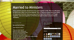 Desktop Screenshot of marriedtoministers.blogspot.com