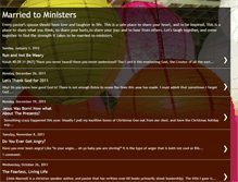 Tablet Screenshot of marriedtoministers.blogspot.com
