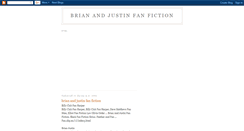 Desktop Screenshot of brianandjustinfanfiction.blogspot.com