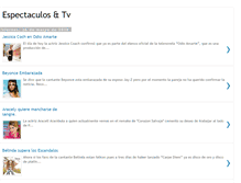 Tablet Screenshot of espectaculosandtv.blogspot.com