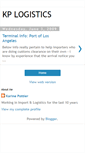 Mobile Screenshot of kplogistics.blogspot.com