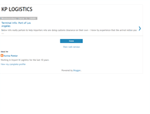 Tablet Screenshot of kplogistics.blogspot.com