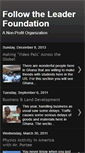 Mobile Screenshot of followtheleaderfoundation.blogspot.com