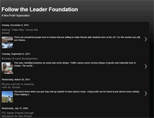 Tablet Screenshot of followtheleaderfoundation.blogspot.com