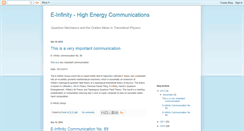 Desktop Screenshot of e-infinity-energy.blogspot.com