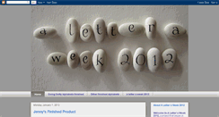 Desktop Screenshot of aletteraweek2012.blogspot.com