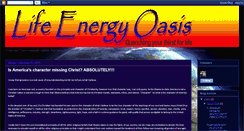 Desktop Screenshot of lifeenergyoasis.blogspot.com