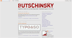 Desktop Screenshot of butschinsky.blogspot.com