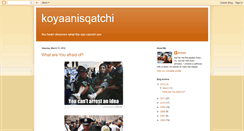 Desktop Screenshot of koyaanisquatchi.blogspot.com