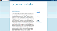 Desktop Screenshot of drduncanmukekudc.blogspot.com