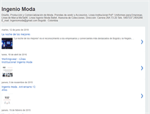 Tablet Screenshot of ingeniomoda.blogspot.com