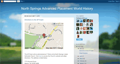 Desktop Screenshot of northspringsapworldhistory.blogspot.com